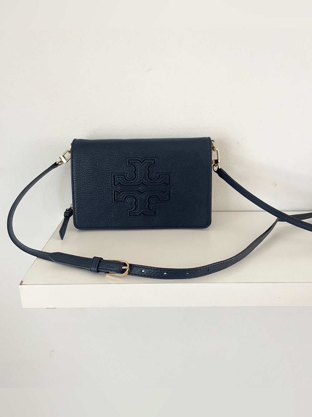 Tory Burch Navy Blue Crossbody Bag